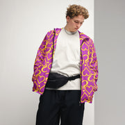 Hearts & Question Marks Purple Men’s windbreaker