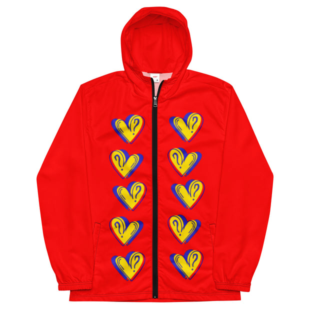 Hearts Red Men’s windbreaker