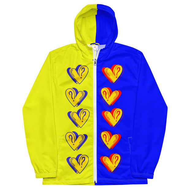 Hearts Two Tone Men’s windbreaker