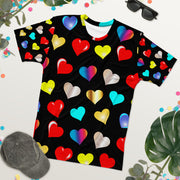 Love Heart Black Men's T-shirt