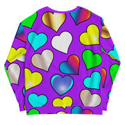 Heart Purple Women's Sweatshirt