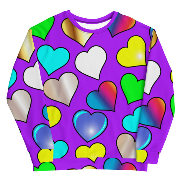 Heart Purple Women's Sweatshirt
