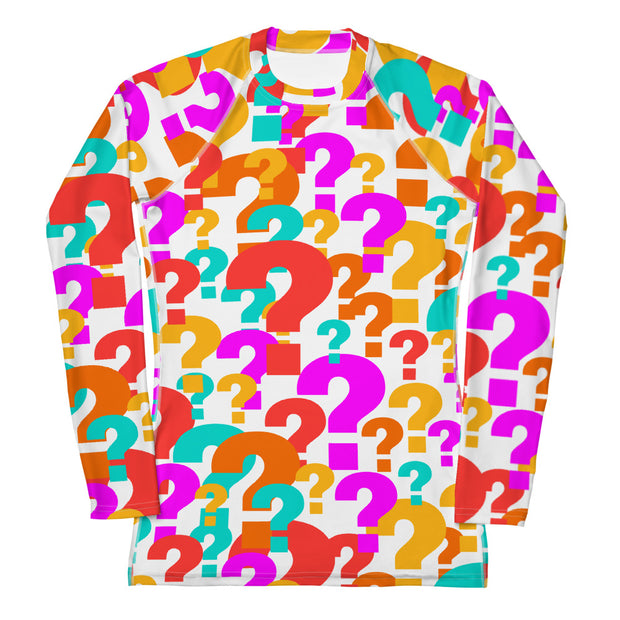 Question Mark White Women's Long Sleeves